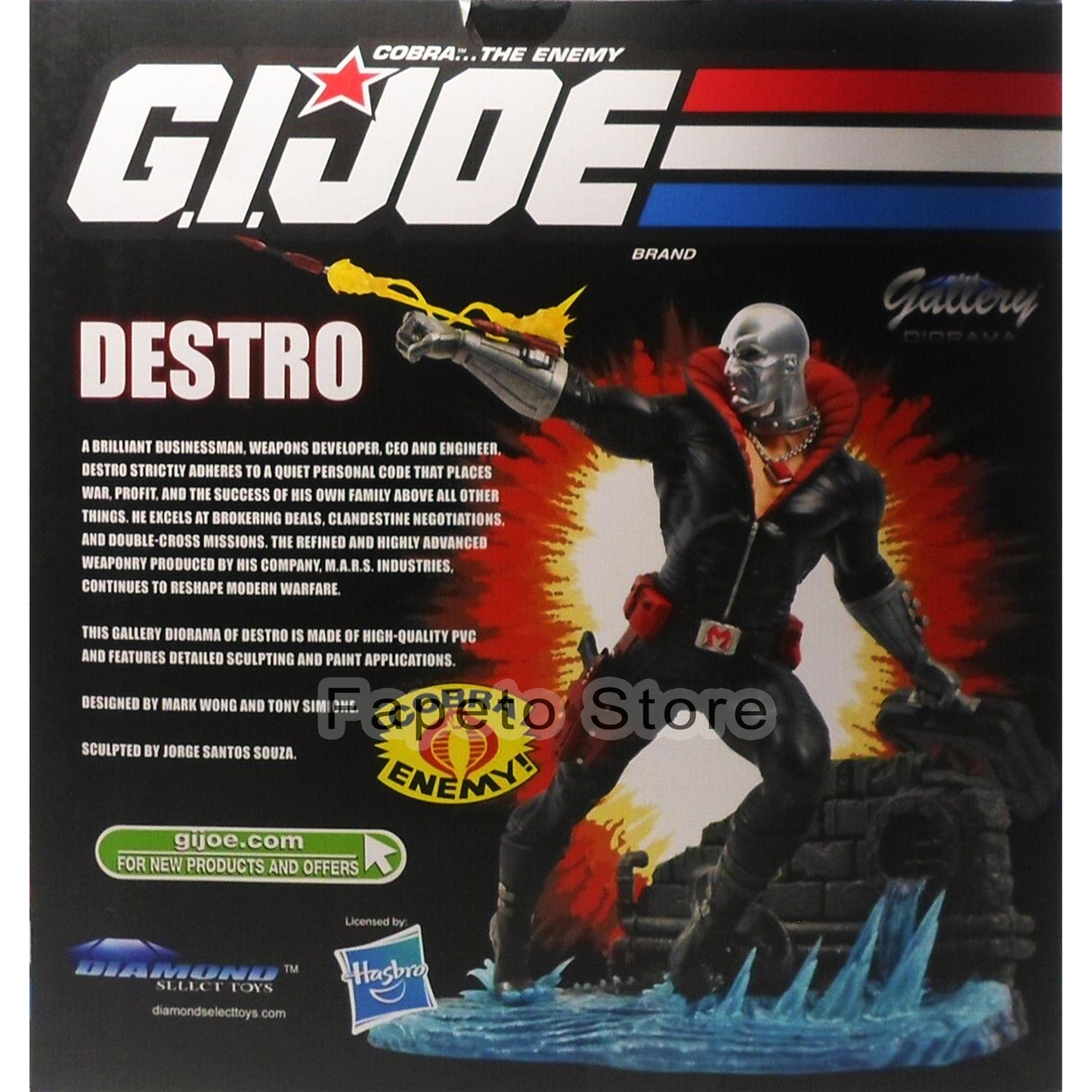 GI JOE GALLERY DESTRO PVC STATUE (C: 1-1-2)