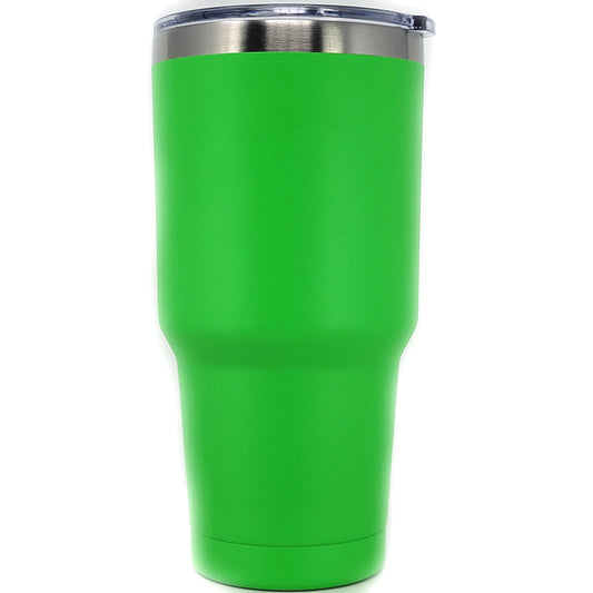Stainless Steel 30 Oz Tumbler With Slider Block Lid -Powder Coating 304 Stainless Steel-  Double Wall Insulated