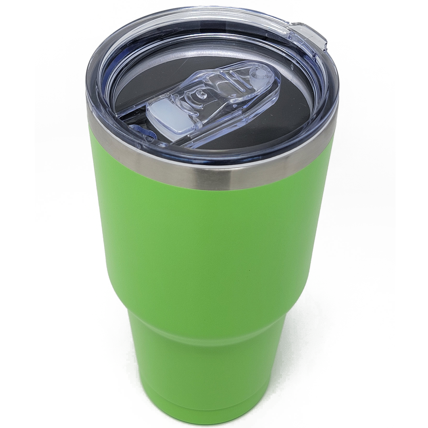 Stainless Steel 30 Oz Tumbler With Slider Block Lid -Powder Coating 304 Stainless Steel-  Double Wall Insulated