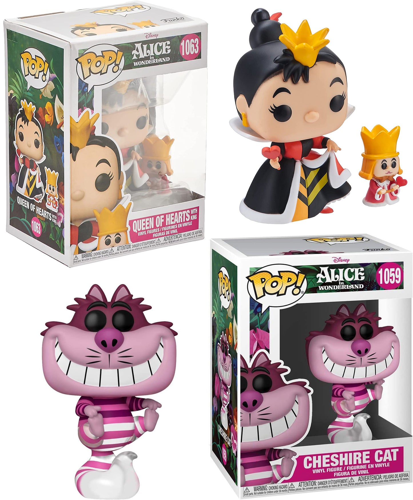 Set of Alice in Wonderland 70th Collectible Funko Pop! Vinyl Figure