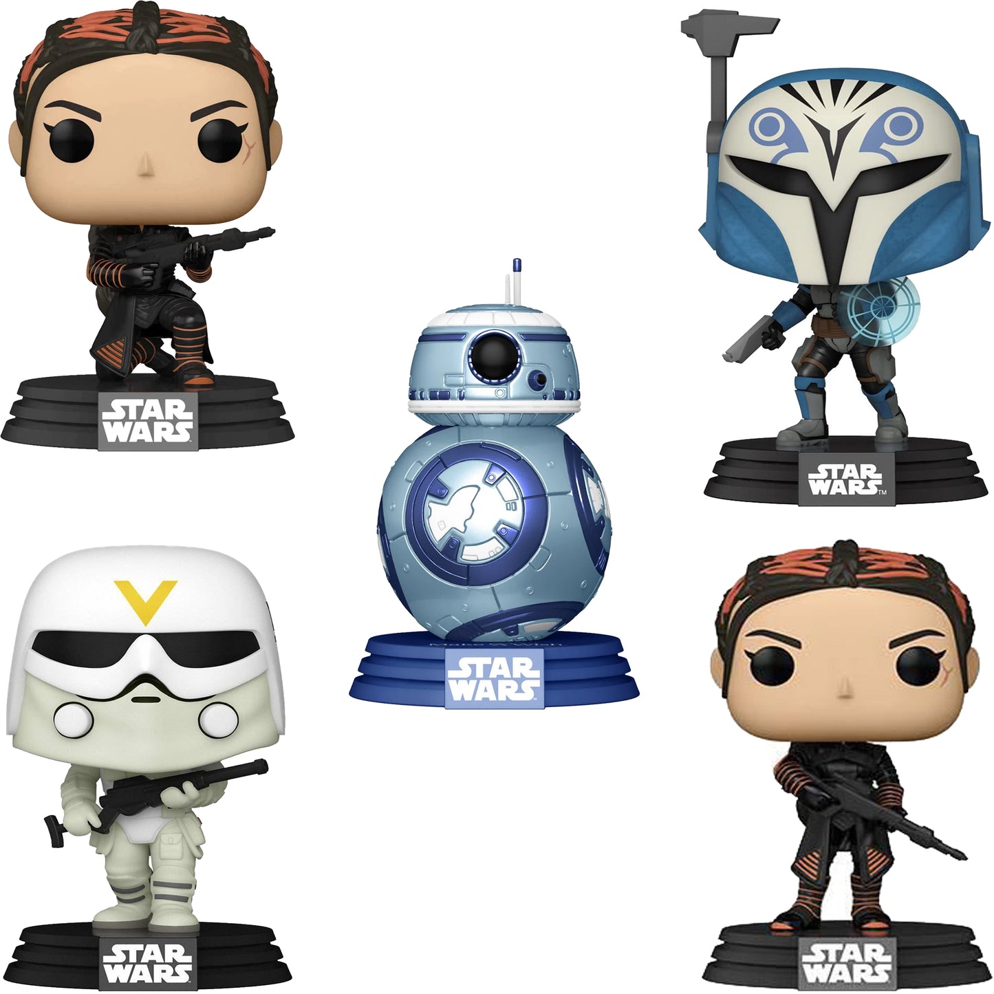 Set of STAR WARS Collectible Funko Pop! Vinyl Figure