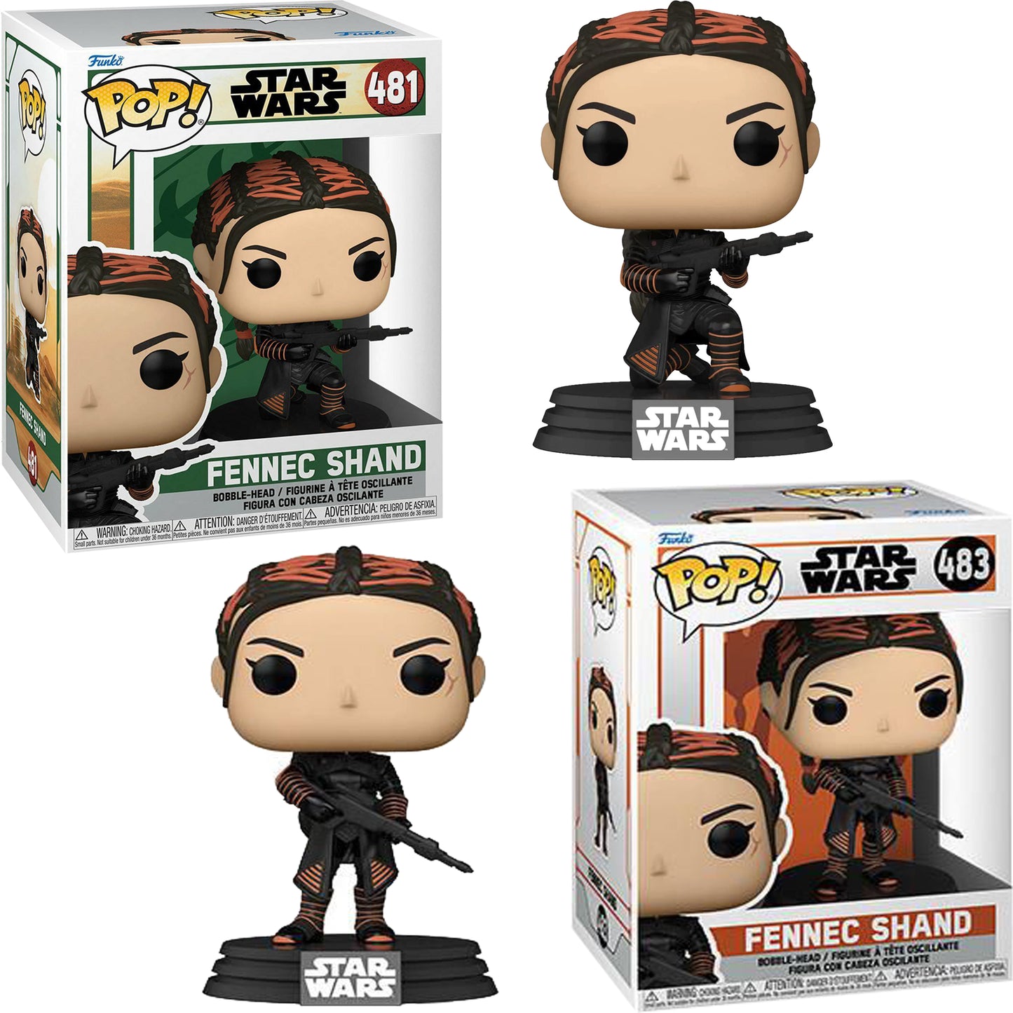 Set of STAR WARS Collectible Funko Pop! Vinyl Figure