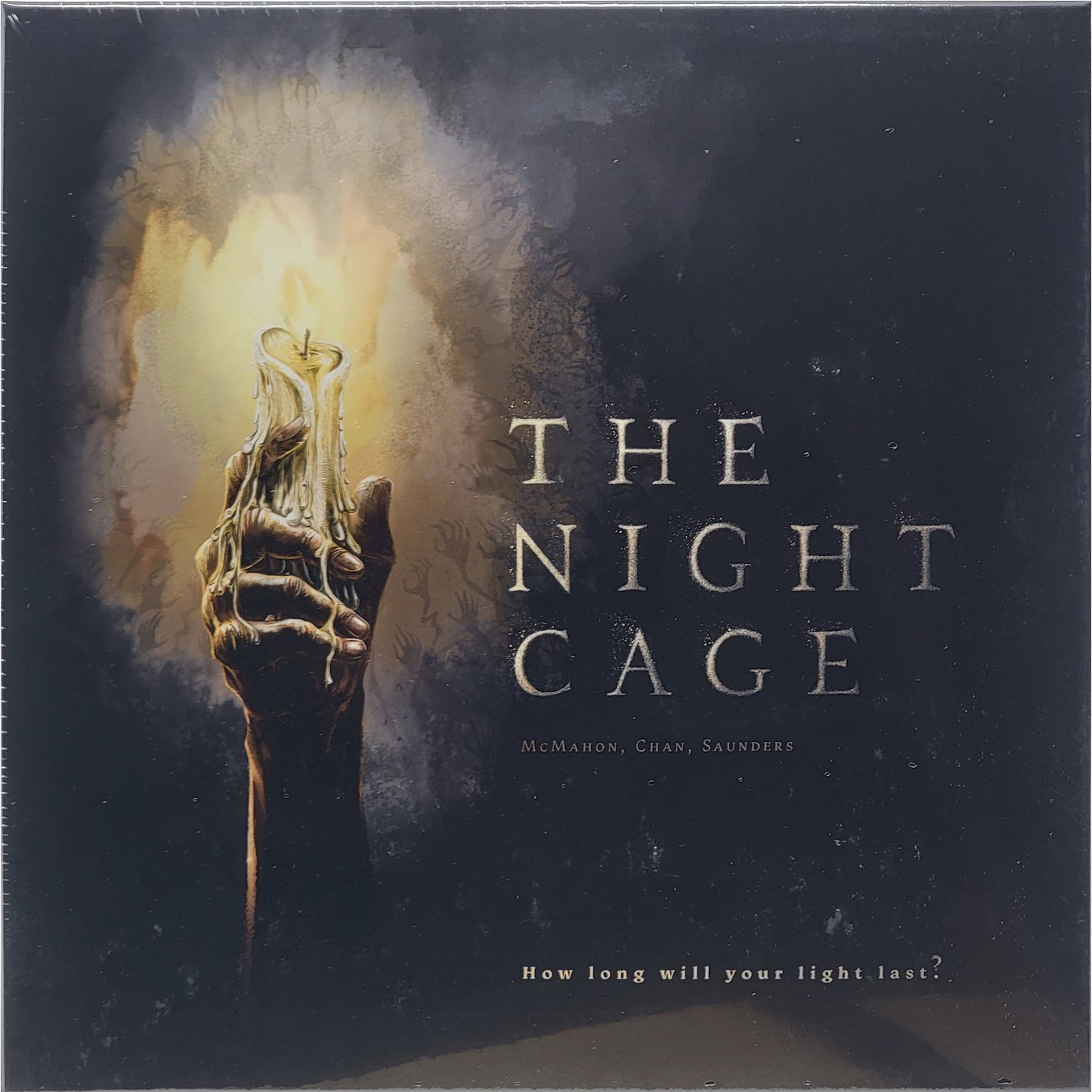 Fully cooperative tile-placement board game The Night Cage Bundle With Random Color Drawstring Bag